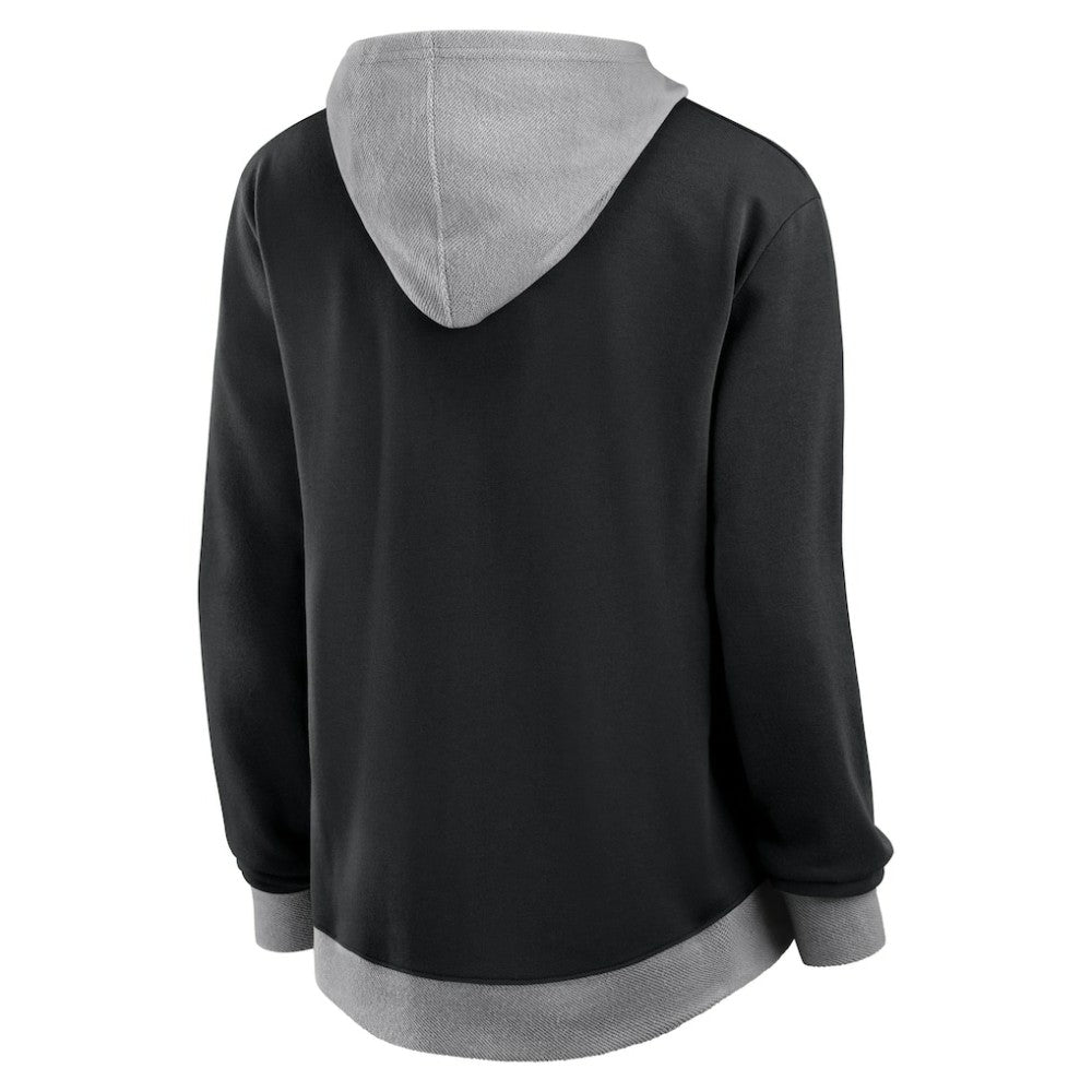 Boston Bruins Logo Athletic Women's Hit It French Terry Full-Zip Hoodie - Black - NHL 201195251