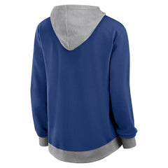 Toronto Maple Leafs Logo Athletic Women's Hit It French Terry Full-Zip Hoodie - Blue - NHL 201195268