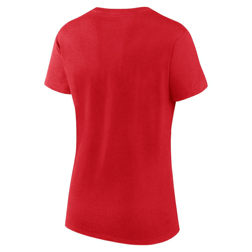 Chicago Blackhawks Logo Athletic Women's Launch Scoop Neck T-Shirt - Red - NHL 201195280