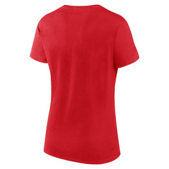 Chicago Blackhawks Logo Athletic Women's Launch Scoop Neck T-Shirt - Red - NHL 201195280