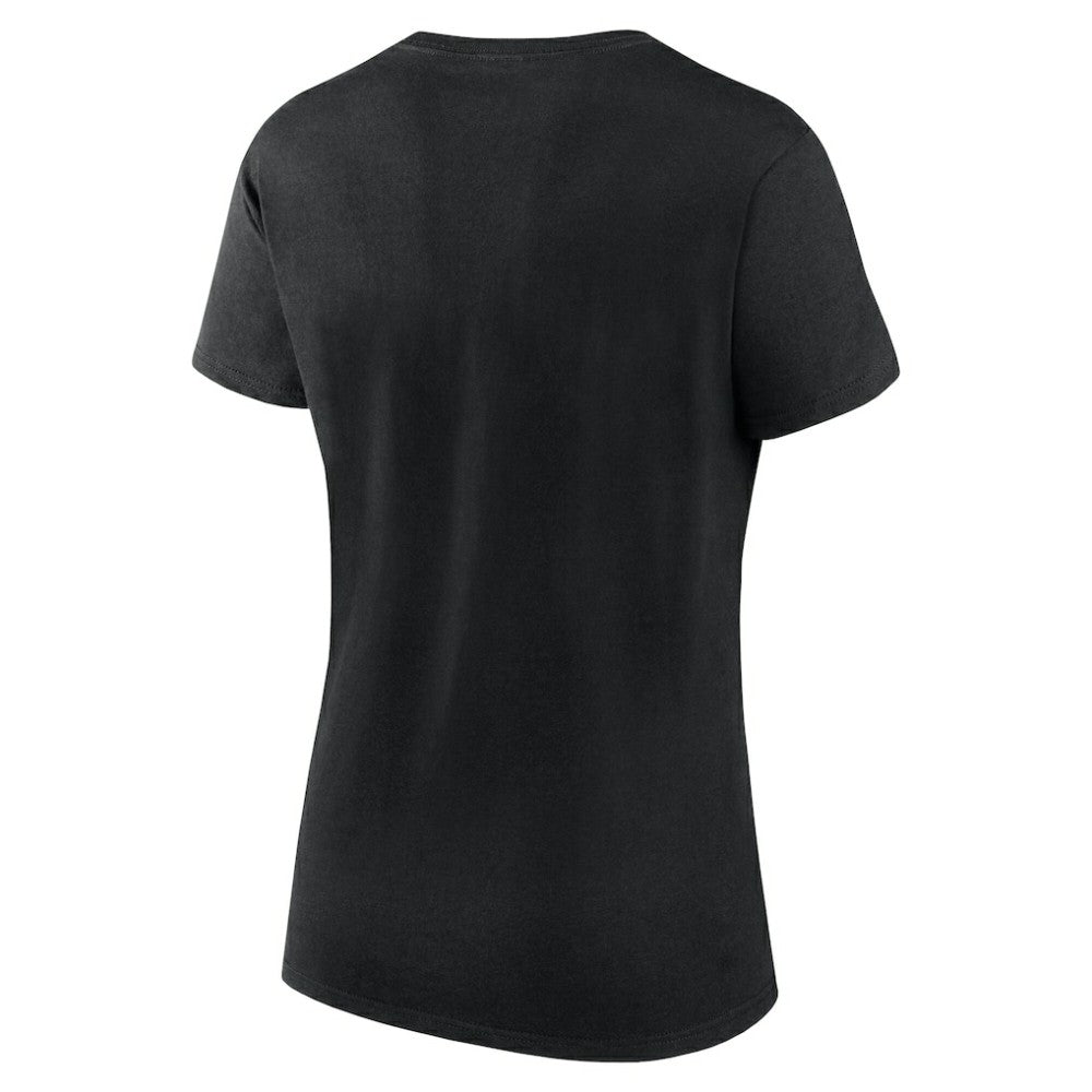Boston Bruins Logo Athletic Women's Launch Scoop Neck T-Shirt - Black - NHL 201195284