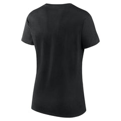 Boston Bruins Logo Athletic Women's Launch Scoop Neck T-Shirt - Black - NHL 201195284