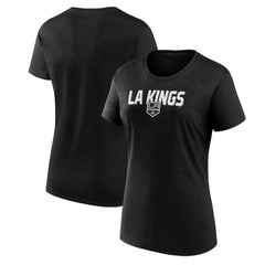 Los Angeles Kings Logo Athletic Women's Launch Scoop Neck T-Shirt - Black - NHL 201195295