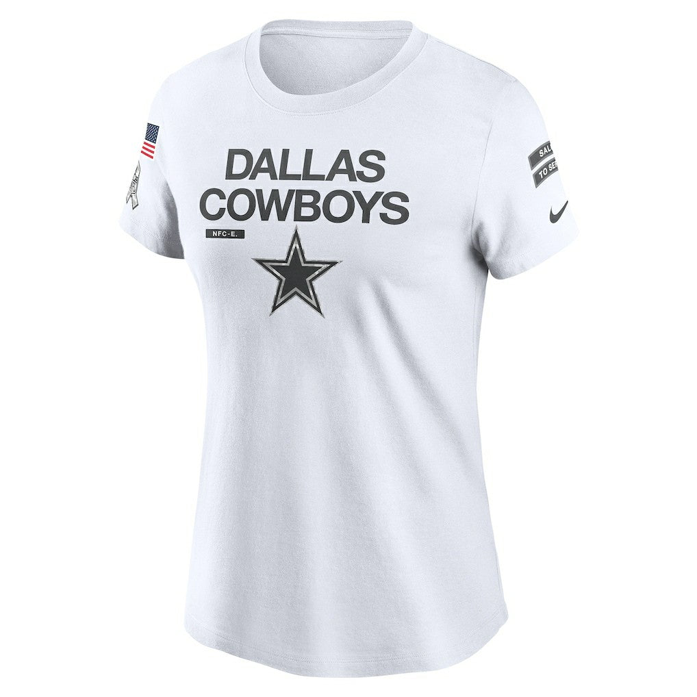 Nike Dallas Cowboys Women's 2024 Salute To Service Legend Performance T-Shirt White