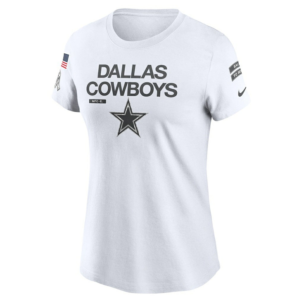 Nike Dallas Cowboys Women's 2024 Salute To Service Legend Performance T-Shirt White