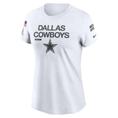 Nike Dallas Cowboys Women's 2024 Salute To Service Legend Performance T-Shirt White