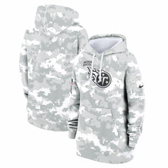 Nike Tennessee Titans Women's 2024 Salute To Service Club Fleece Oversized Pullover Hoodie Arctic Camo