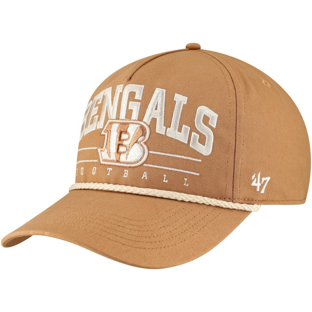47 brand Cincinnati Bengals '47 Roscoe Rope Hitch Adjustable Hat Tan