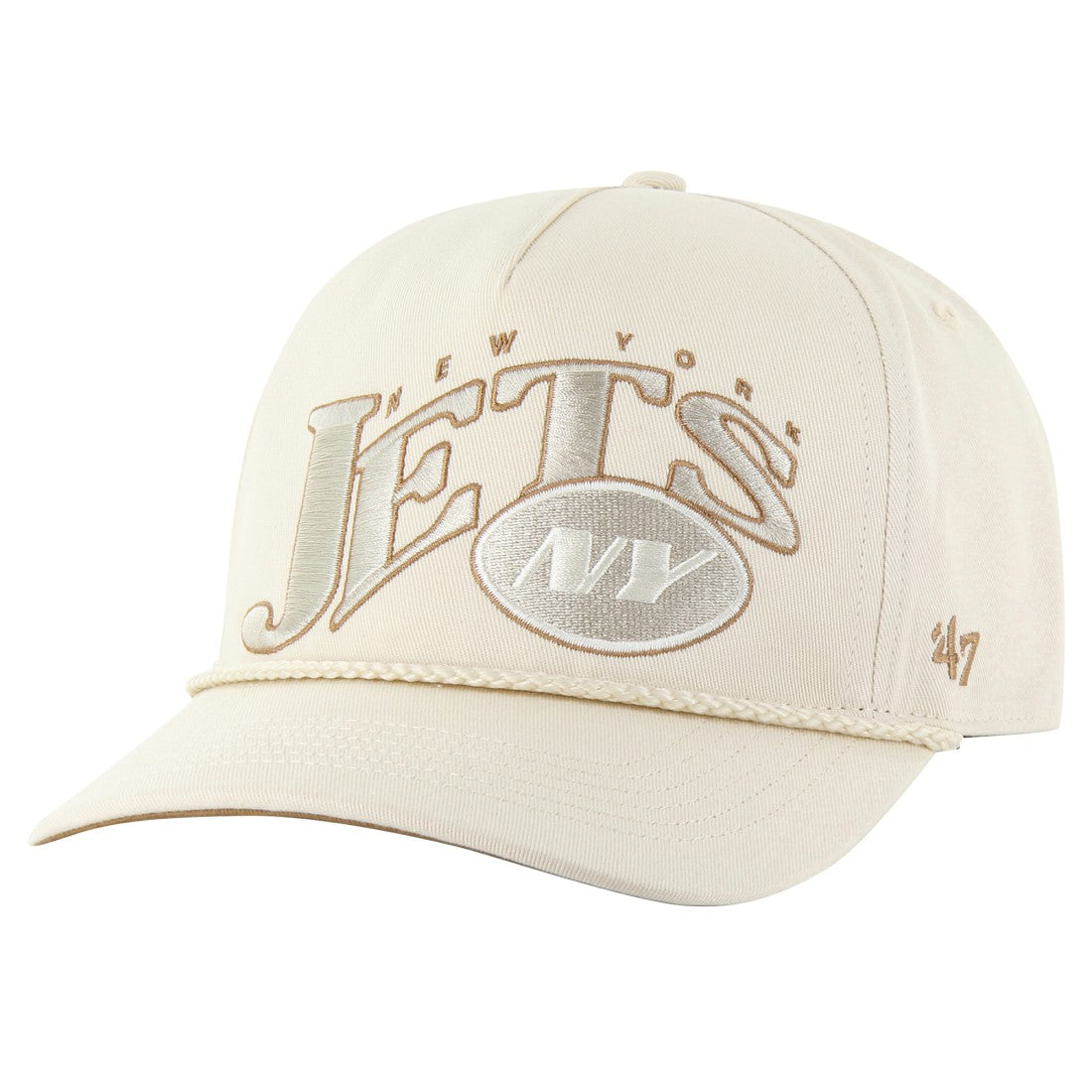 47 brand New York Jets '47 Wave Rope Hitch Adjustable Hat Natural