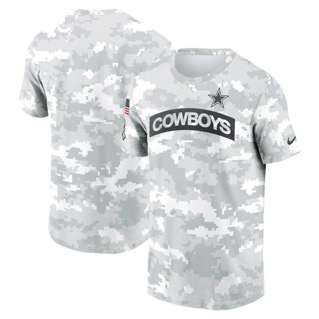 Nike Dallas Cowboys 2024 Salute To Service Performance T-Shirt Arctic Camo
