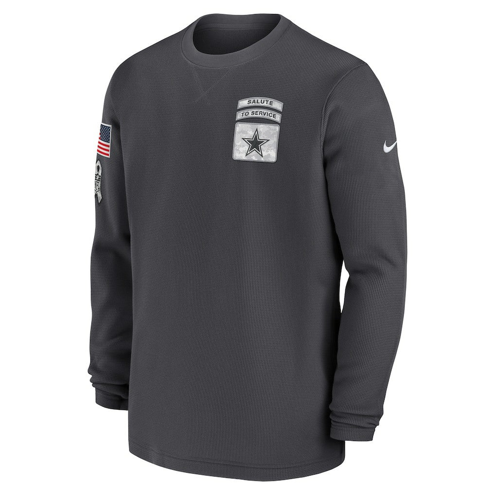 Nike Dallas Cowboys 2024 Salute To Service Long Sleeve T-Shirt Anthracite