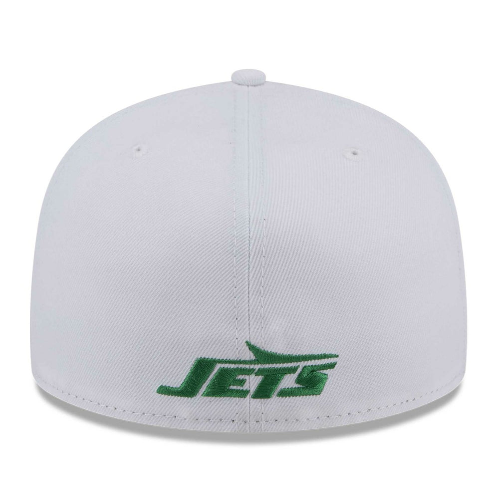 New York Jets New Era Wordmark Omaha 59FIFTY Fitted Hat White