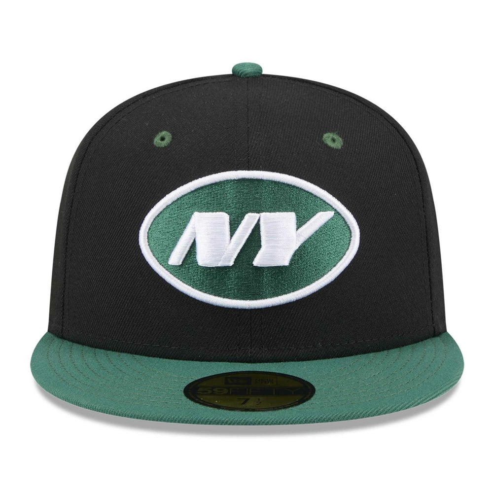 New York Jets New Era Flipside 2Tone 59FIFTY Fitted Hat Black/Green