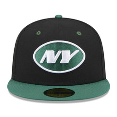 New York Jets New Era Flipside 2Tone 59FIFTY Fitted Hat Black/Green