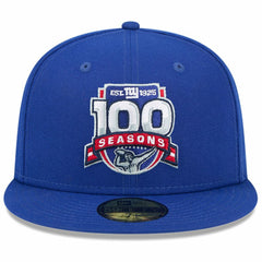 New York Giants New Era 100th Season 59FIFTY Fitted Hat Royal