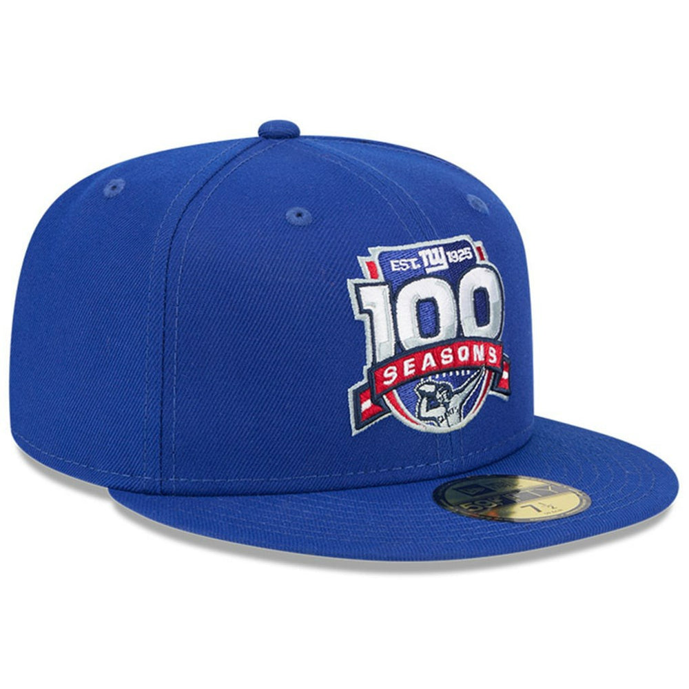 New York Giants New Era 100th Season 59FIFTY Fitted Hat Royal