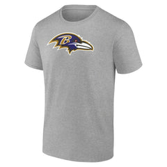 Lamar Jackson Baltimore Ravens Icon Player Name & Number T-Shirt Gray