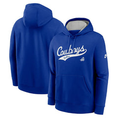 Nike Dallas Cowboys Rewind Club Logo Pullover Hoodie Royal