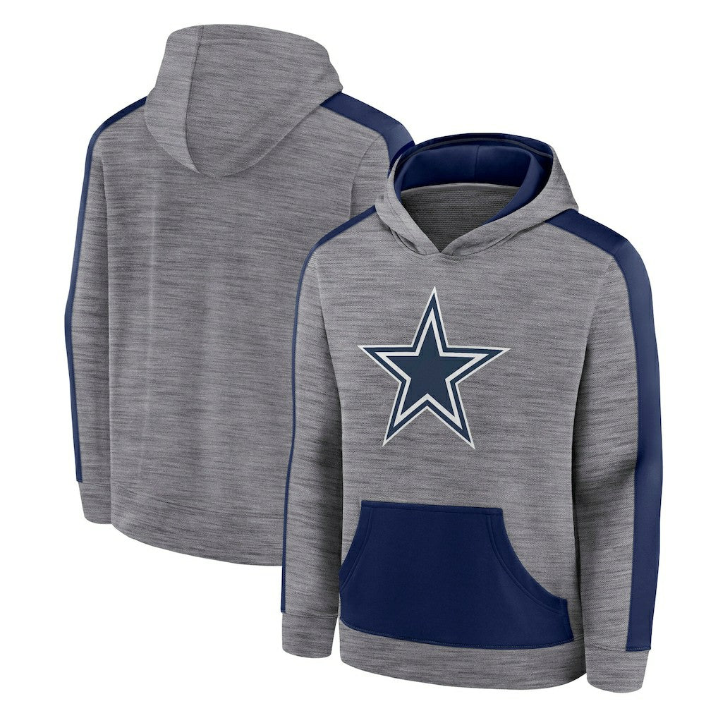Fanatics Dallas Cowboys Deliver Pullover Hoodie Heather Gray