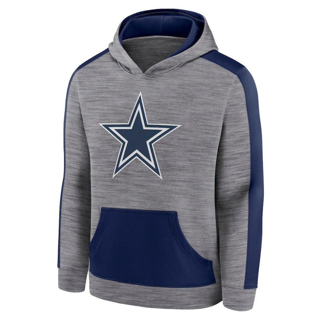 Fanatics Dallas Cowboys Deliver Pullover Hoodie Heather Gray