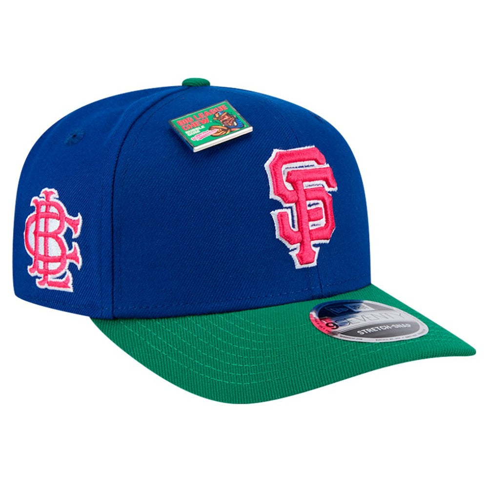 San Francisco Giants New Era 2024 Big League Chew Flavor Pack 9SEVENTY Adjustable Hat - Royal/Green - New Era Lifestyle