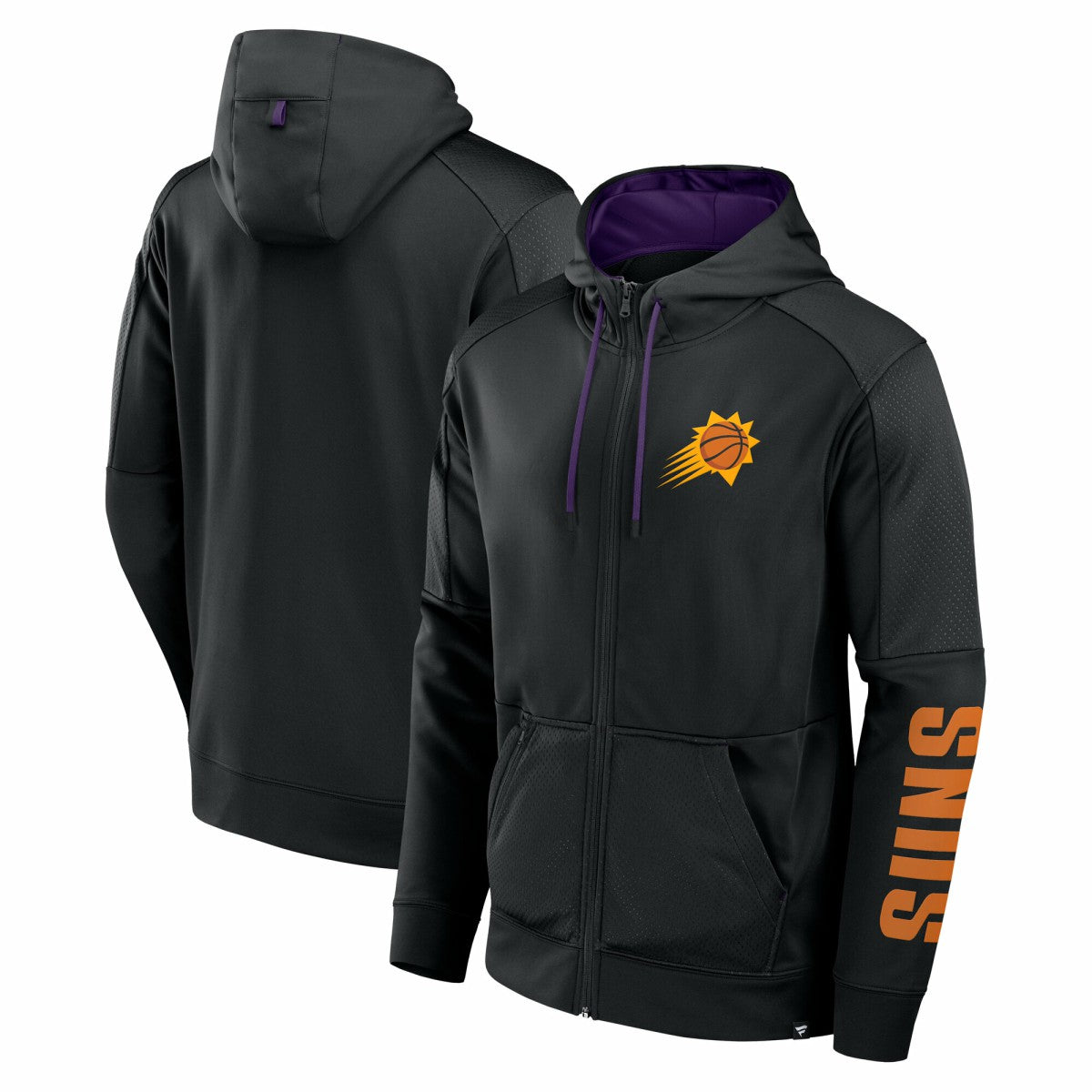 Phoenix Suns Baller Defender Performance Full-Zip Hoodie Black | Fanatics