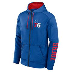 Philadelphia 76ers Baller Defender Performance Full-Zip Hoodie Royal | Fanatics Near Me