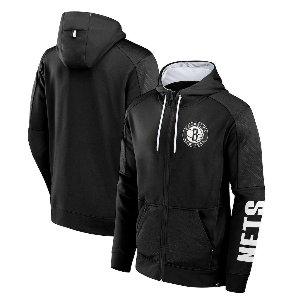 Brooklyn Nets Baller Defender Performance Full-Zip Hoodie Black | Fanatics discount