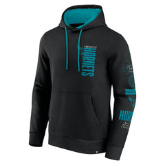 Charlotte Hornets Game Time Crossover Pullover Hoodie Black | Fanatics for sale