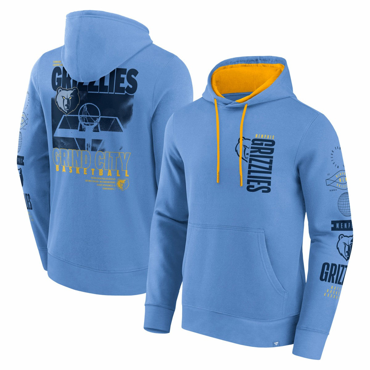 Memphis Grizzlies Game Time Crossover Pullover Hoodie Blue | Fanatics outlet