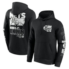 Brooklyn Nets Game Time Crossover Pullover Hoodie Black | Fanatics Lifestyle