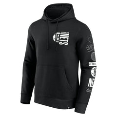 Brooklyn Nets Game Time Crossover Pullover Hoodie Black | Fanatics Lifestyle