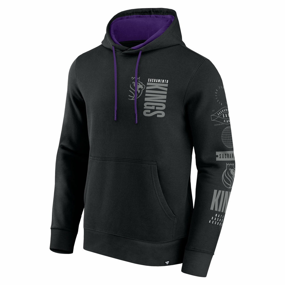 Sacramento Kings Game Time Crossover Pullover Hoodie Black | Fanatics