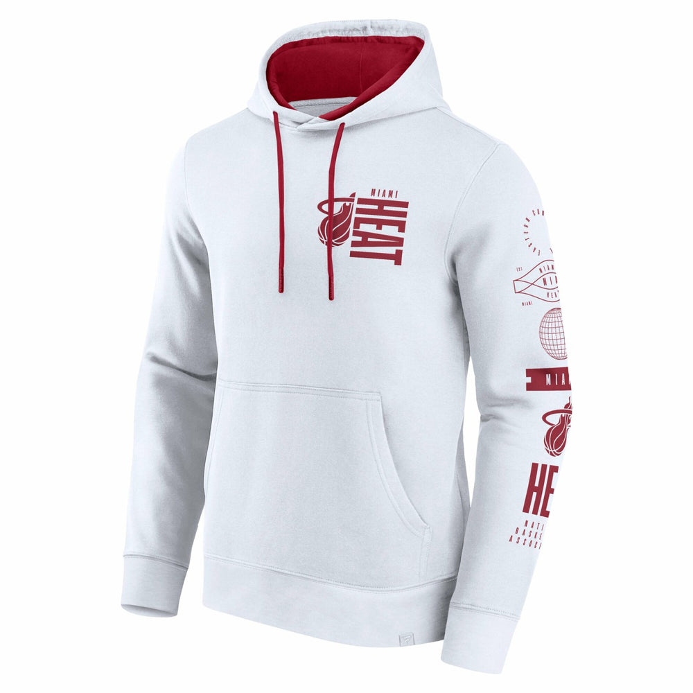 Miami Heat Game Time Crossover Pullover Hoodie White | Fanatics outlet