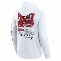 Miami Heat Game Time Crossover Pullover Hoodie White | Fanatics outlet