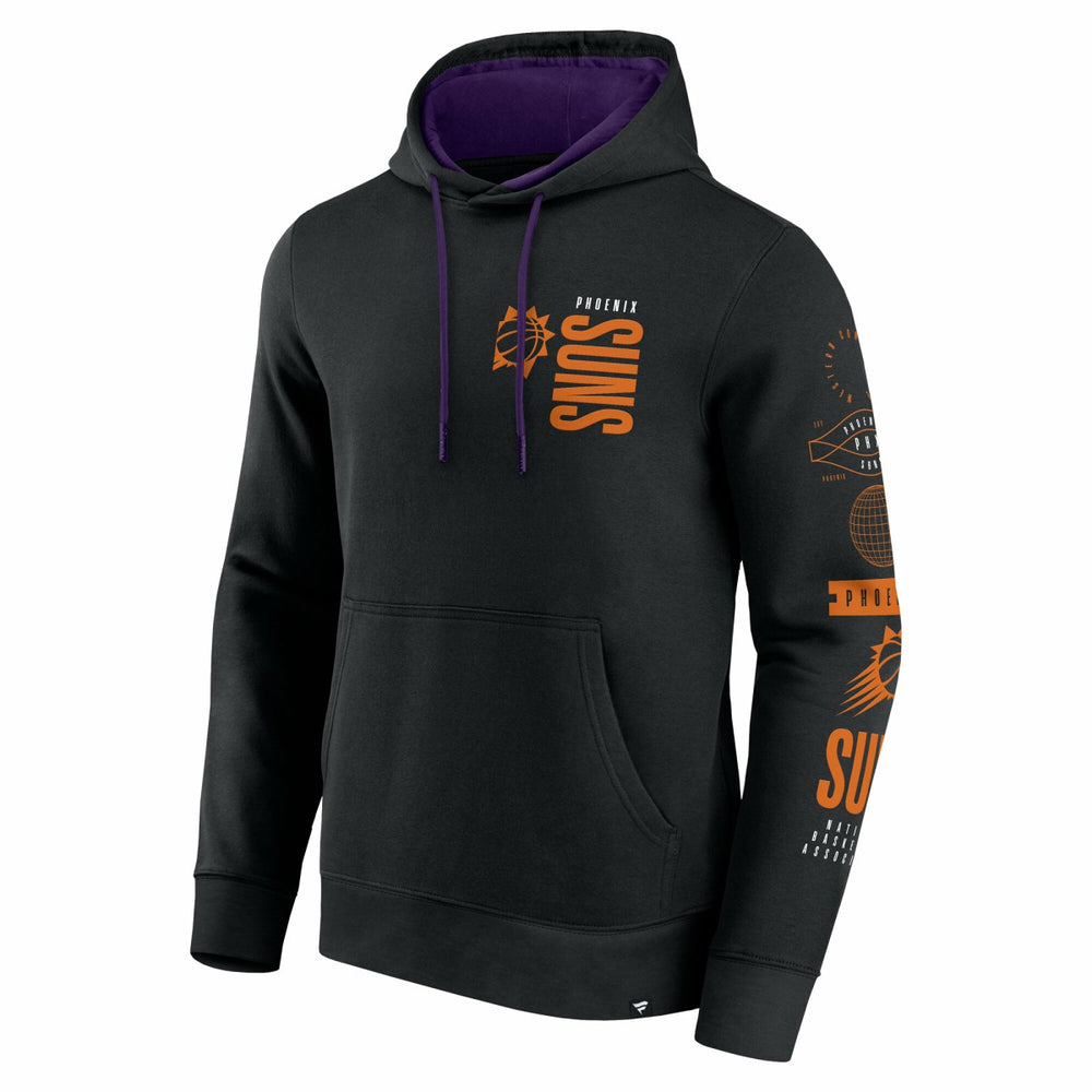 Phoenix Suns Game Time Crossover Pullover Hoodie Black | Fanatics