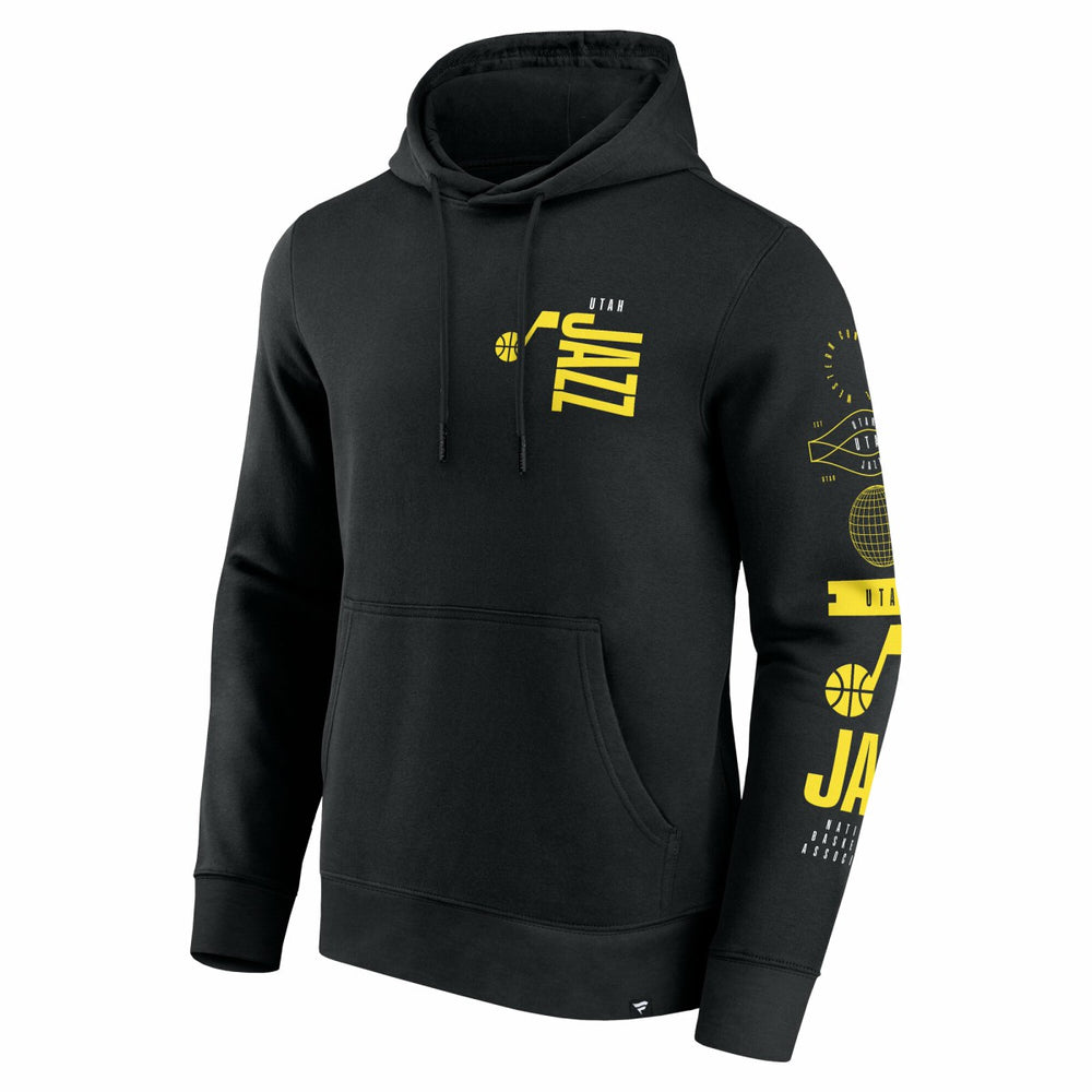 Utah Jazz Game Time Crossover Pullover Hoodie Black | Fanatics online