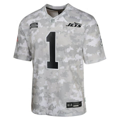 Nike Sauce Gardner New York Jets Youth 2024 Salute to Service Game Jersey Arctic Camo