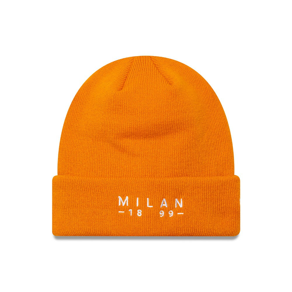 AC Milan New Era Wordmark Cuffed Knit Hat Orange - New Era sale