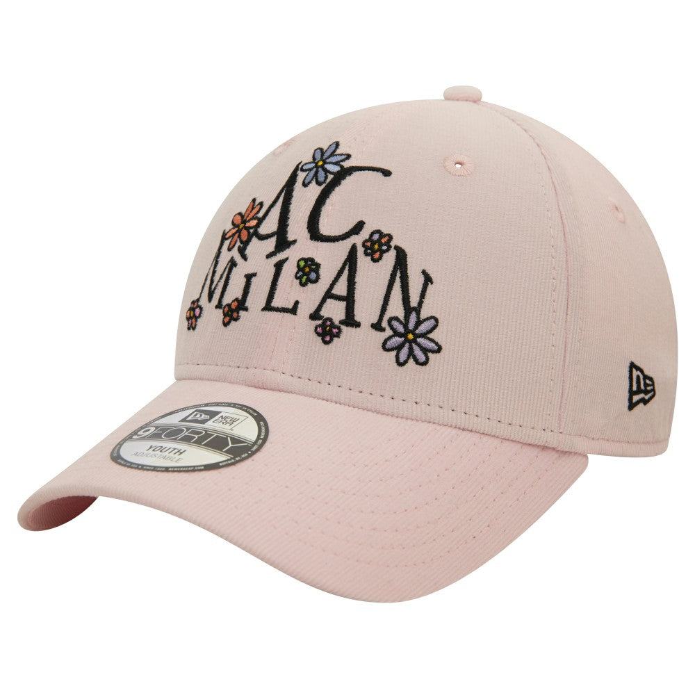 AC Milan New Era Youth Needle Corduroy 9FORTY Adjustable Hat Light Pink - New Era