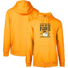 San Diego Padres Levelwear  Podium Inaugural Pullover Hoodie - Gold - MLB on Sale