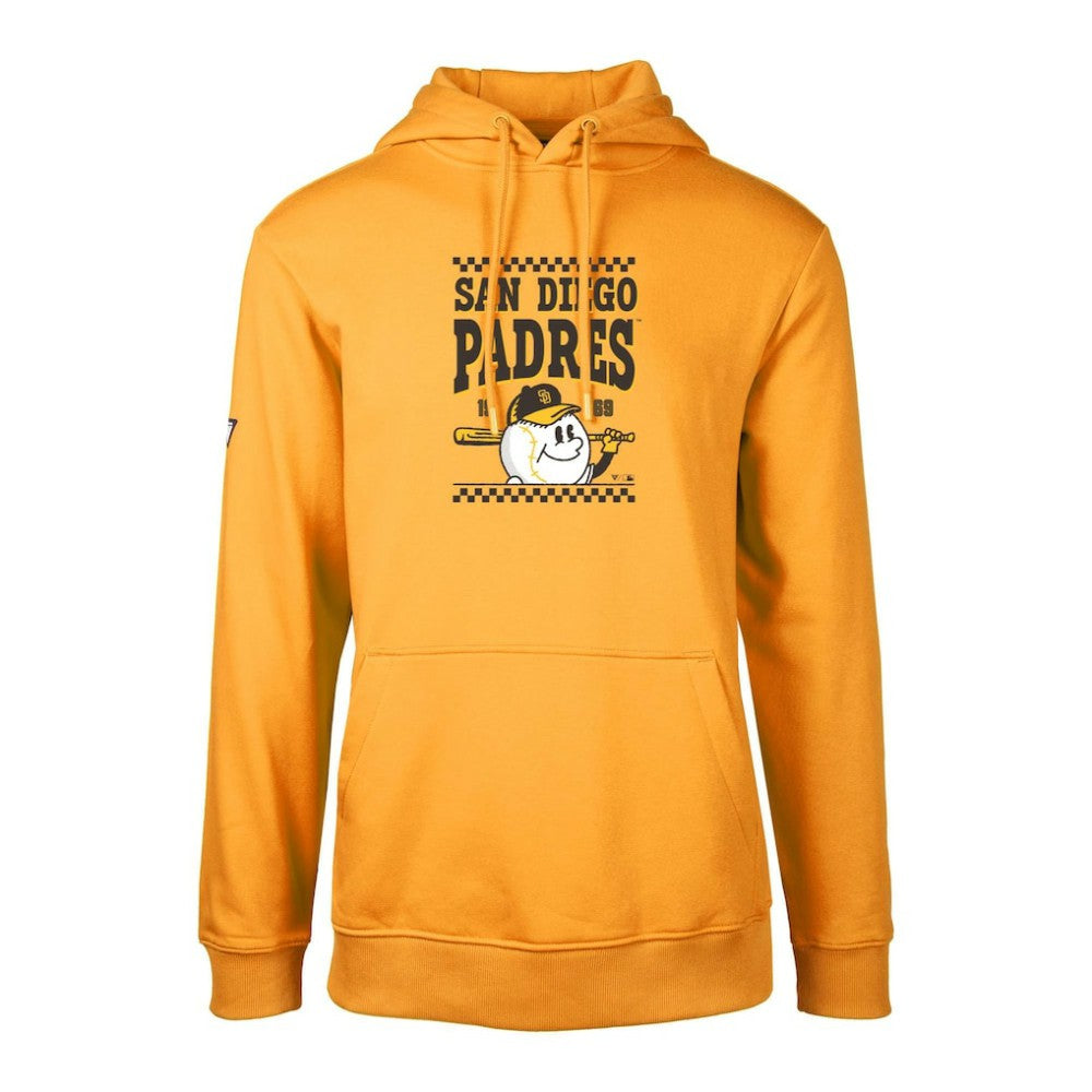 San Diego Padres Levelwear  Podium Inaugural Pullover Hoodie - Gold - MLB on Sale