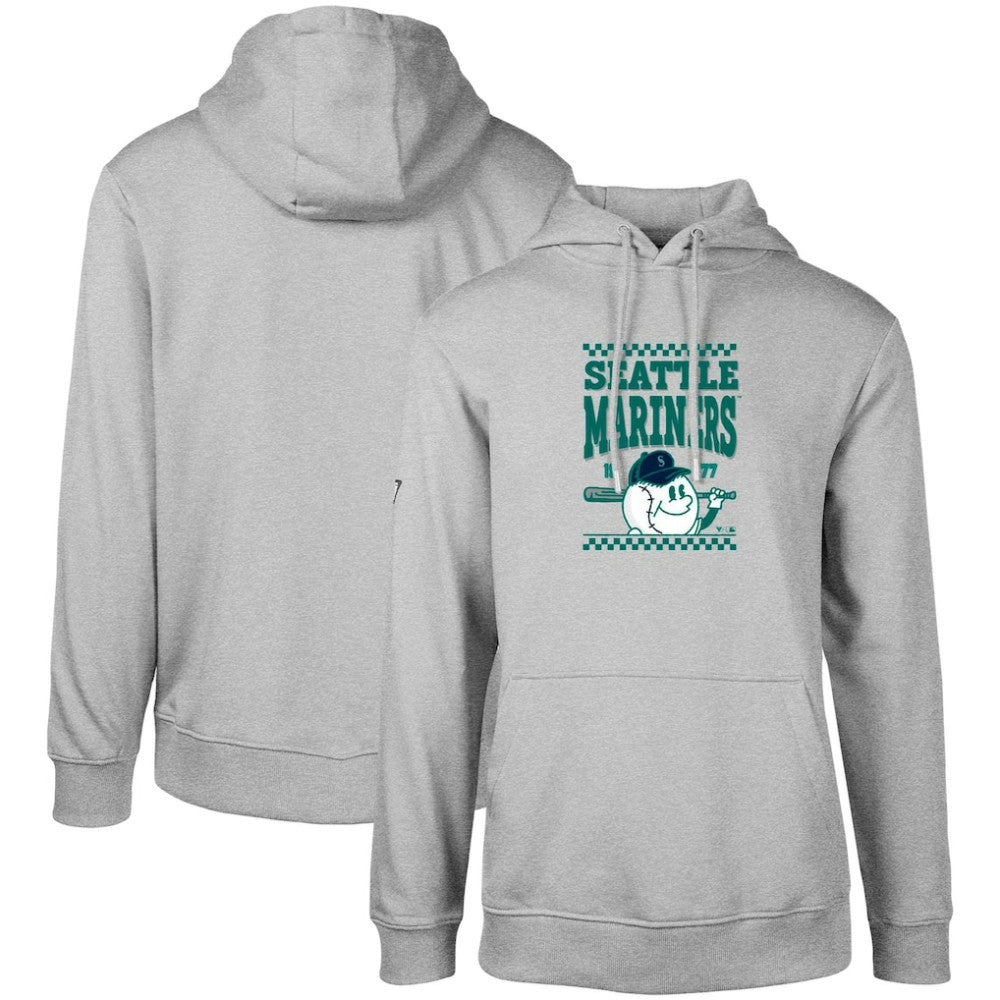 Seattle Mariners Levelwear  Podium Inaugural Pullover Hoodie - Gray - MLB on Sale
