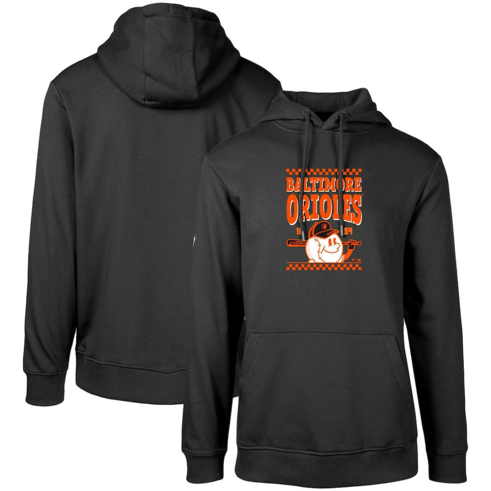 Baltimore Orioles Levelwear  Podium Inaugural Pullover Hoodie - Black - MLB Discount