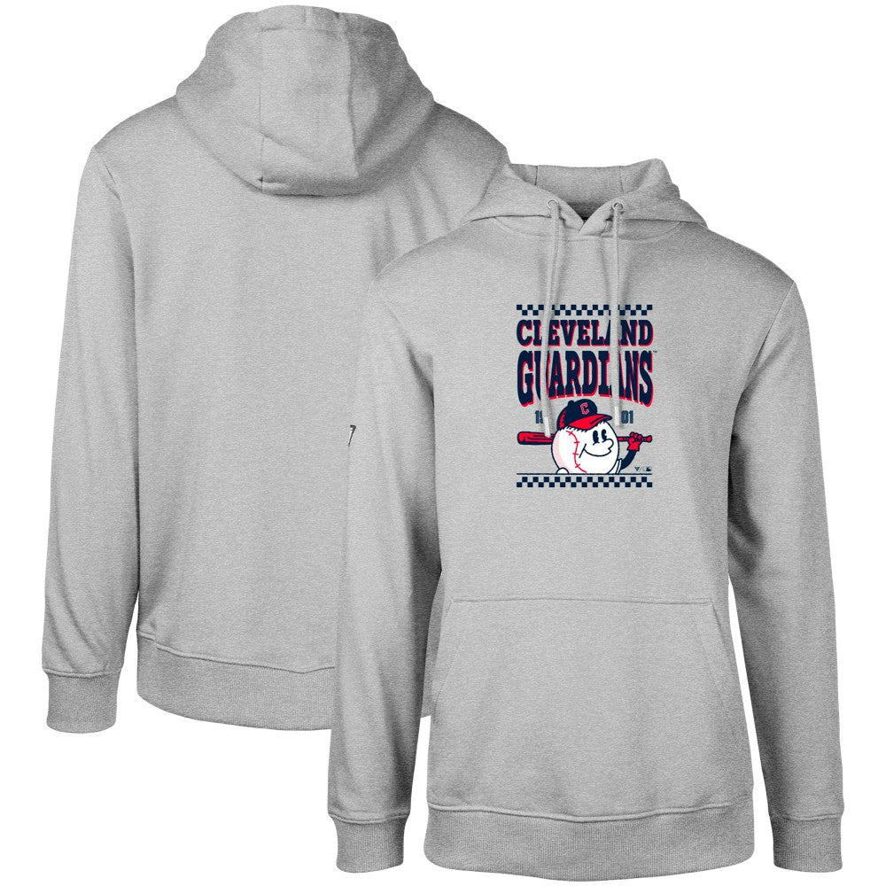 Cleveland Guardians Levelwear  Podium Inaugural Pullover Hoodie - Gray - MLB Discount