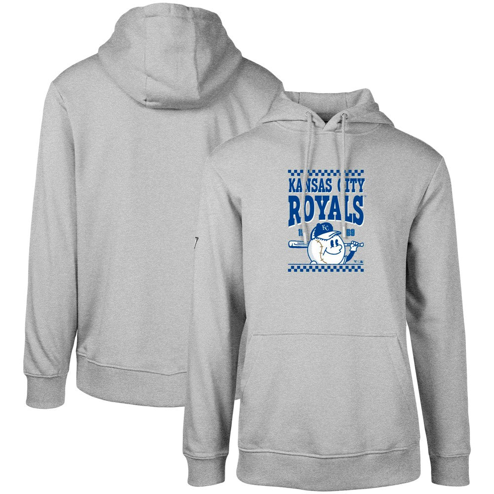 Kansas City Royals Levelwear  Podium Inaugural Pullover Hoodie - Gray - MLB Sale