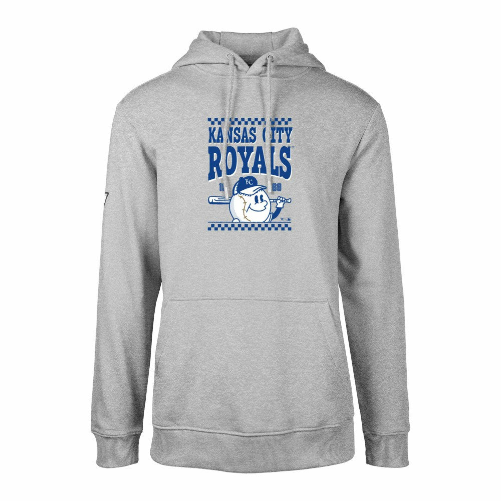 Kansas City Royals Levelwear  Podium Inaugural Pullover Hoodie - Gray - MLB Sale