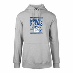 Kansas City Royals Levelwear  Podium Inaugural Pullover Hoodie - Gray - MLB Sale