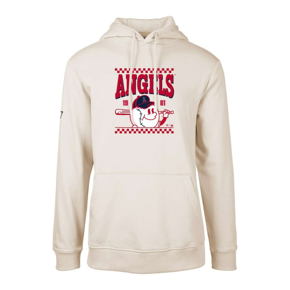 Los Angeles Angels Levelwear  Podium Inaugural Pullover Hoodie - Cream - MLB Lifestyle