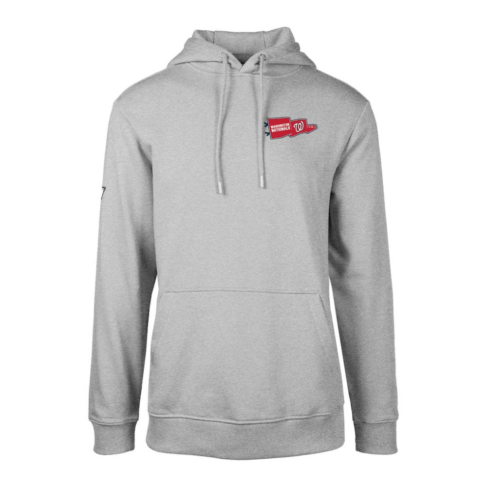 Washington Nationals Levelwear  Podium Rafters Pullover Hoodie - Gray - MLB Lifestyle